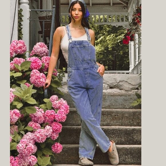 Noisy May Vintage Y2K Classic Denim Overalls/ Dungarees - Picture 5 of 12